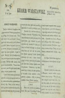 Kurjer Warszawski. [1821], nr 176 (25 lipca)