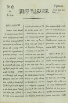 Kurjer Warszawski. [1821], nr 182 (1 sierpnia)
