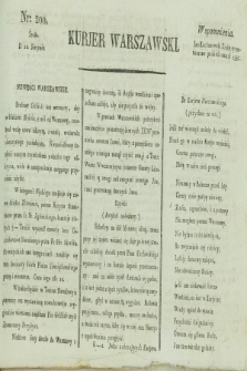 Kurjer Warszawski. [1821], nr 200 (22 sierpnia)