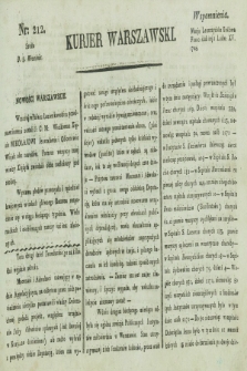 Kurjer Warszawski. [1821], nr 212 (5 września)