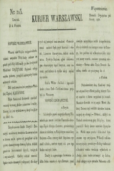 Kurjer Warszawski. [1821], nr 213 (6 września)