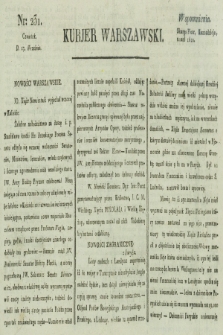 Kurjer Warszawski. [1821], nr 231 (27 września)