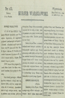Kurjer Warszawski. [1821], nr 233 (30 września)