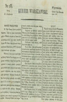 Kurjer Warszawski. [1821], nr 238 (6 października)