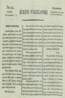 Kurjer Warszawski. [1821], nr 240 (8 października)