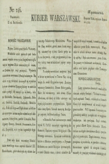 Kurjer Warszawski. [1821], nr 246 (15 pażdziernika)