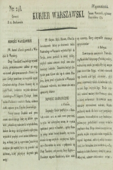 Kurjer Warszawski. [1821], nr 248 (18 października)