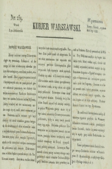 Kurjer Warszawski. [1821], nr 259 (30 października)