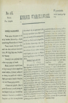 Kurjer Warszawski. [1821], nr 263 (4 listopada)