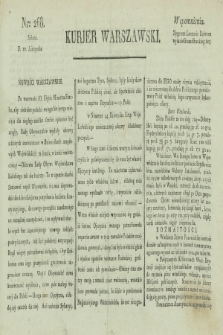 Kurjer Warszawski. [1821], nr 268 (10 listopada)