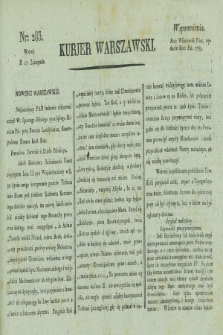 Kurjer Warszawski. [1821], nr 283 (27 listopada)