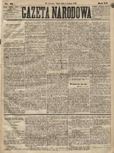 Gazeta Narodowa. 1881, nr 27