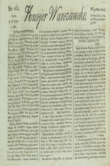 Kurjer Warszawski. 1822, nr 165 (12 lipca)