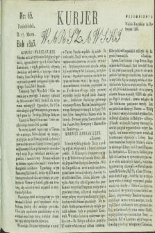 Kurjer Warszawski. 1823, nr 65 (17 marca)