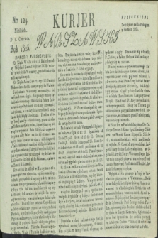 Kurjer Warszawski. 1823, nr 129 (1 czerwca)