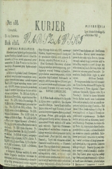 Kurjer Warszawski. 1823, nr 138 (12 czerwca) + dod.