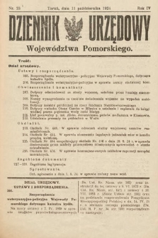Dziennik Urzędowy Województwa Pomorskiego. 1924, nr 23