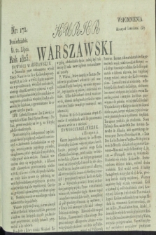 Kurjer Warszawski. 1823, nr 172 (21 lipca)