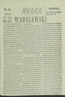 Kurjer Warszawski. 1823, nr 180 (31 lipca) + dod.