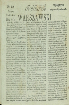 Kurjer Warszawski. 1823, nr 210 (4 września) + dod.