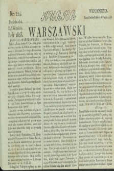 Kurjer Warszawski. 1823, nr 214 (8 września)