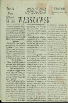 Kurjer Warszawski. 1823, nr 215 (9 września)