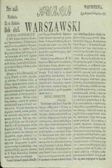 Kurjer Warszawski. 1823, nr 243 (12 października)