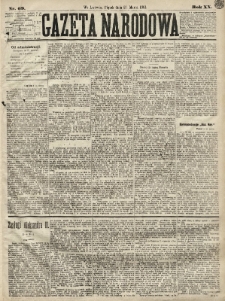 Gazeta Narodowa. 1881, nr 69