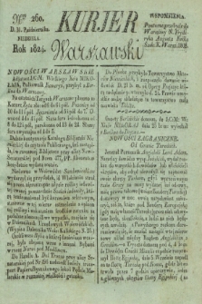 Kurjer Warszawski. 1824, Nro 260 (31 października)