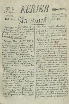 Kurjer Warszawski. 1825, Nro 6 (7 stycznia)