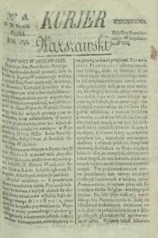 Kurjer Warszawski. 1825, Nro 18 (21 stycznia)