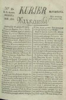 Kurjer Warszawski. 1825, Nro 20 (23 stycznia)