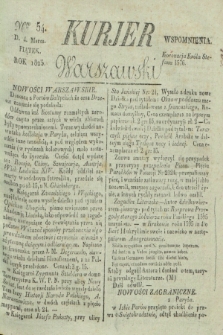 Kurjer Warszawski. 1825, Nro 54 (4 marca)