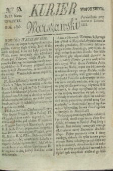 Kurjer Warszawski. 1825, Nro 65 (17 marca)