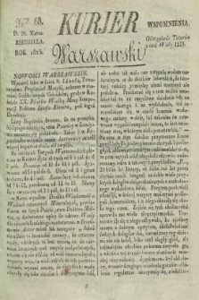 Kurjer Warszawski. 1825, Nro 68 (20 marca)