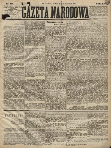 Gazeta Narodowa. 1881, nr 86