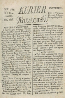 Kurjer Warszawski. 1825, Nro 161 (9 lipca)