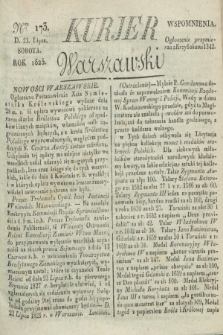 Kurjer Warszawski. 1825, Nro 173 (23 lipca)