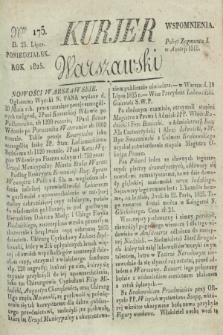 Kurjer Warszawski. 1825, Nro 175 (25 lipca)