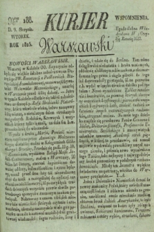 Kurjer Warszawski. 1825, Nro 188 (9 sierpnia)