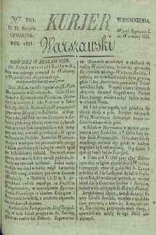 Kurjer Warszawski. 1825, Nro 201 (25 sierpnia)