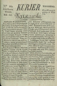 Kurjer Warszawski. 1825, Nro 224 (20 września)