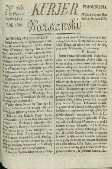 Kurjer Warszawski. 1825, Nro 225 (22 września)