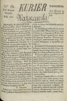 Kurjer Warszawski. 1825, Nro 230 (27 września)