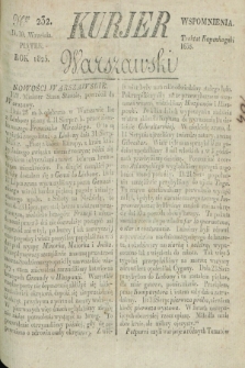 Kurjer Warszawski. 1825, Nro 232 (30 września)