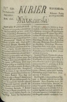 Kurjer Warszawski. 1825, Nro 240 (9 października)