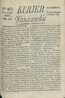 Kurjer Warszawski. 1825, Nro 263 (5 listopada)
