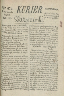 Kurjer Warszawski. 1825, Nro 274 (18 listopada)