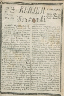 Kurjer Warszawski. 1826, Nro 54 (4 marca)