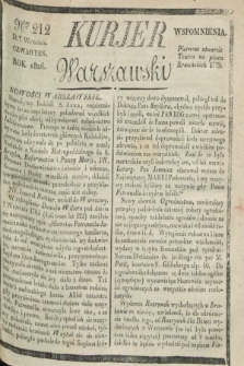 Kurjer Warszawski. 1826, Nro 212 (7 września)